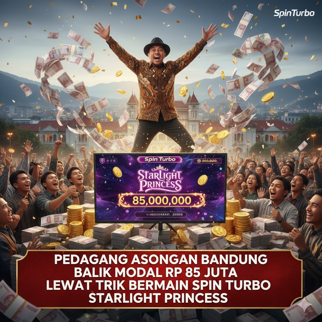 Pedagang Asongan di Bandung Balik Modal Rp 85 Juta Lewat Trik Bermain Spin Turbo Starlight Princess