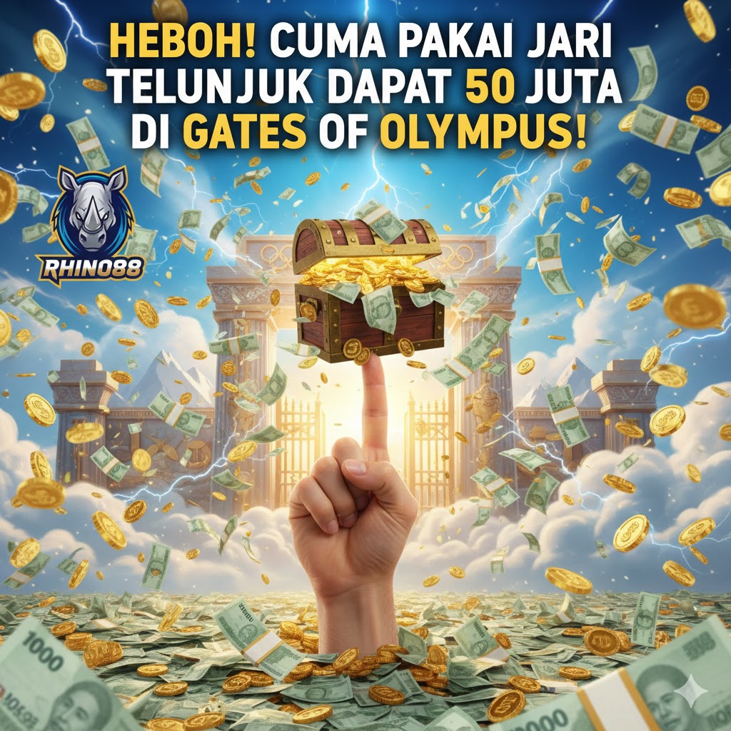Heboh! Cuma Pakai Jari Telunjuk Langsung Jebol 50 Juta di Gates Of Olympus!