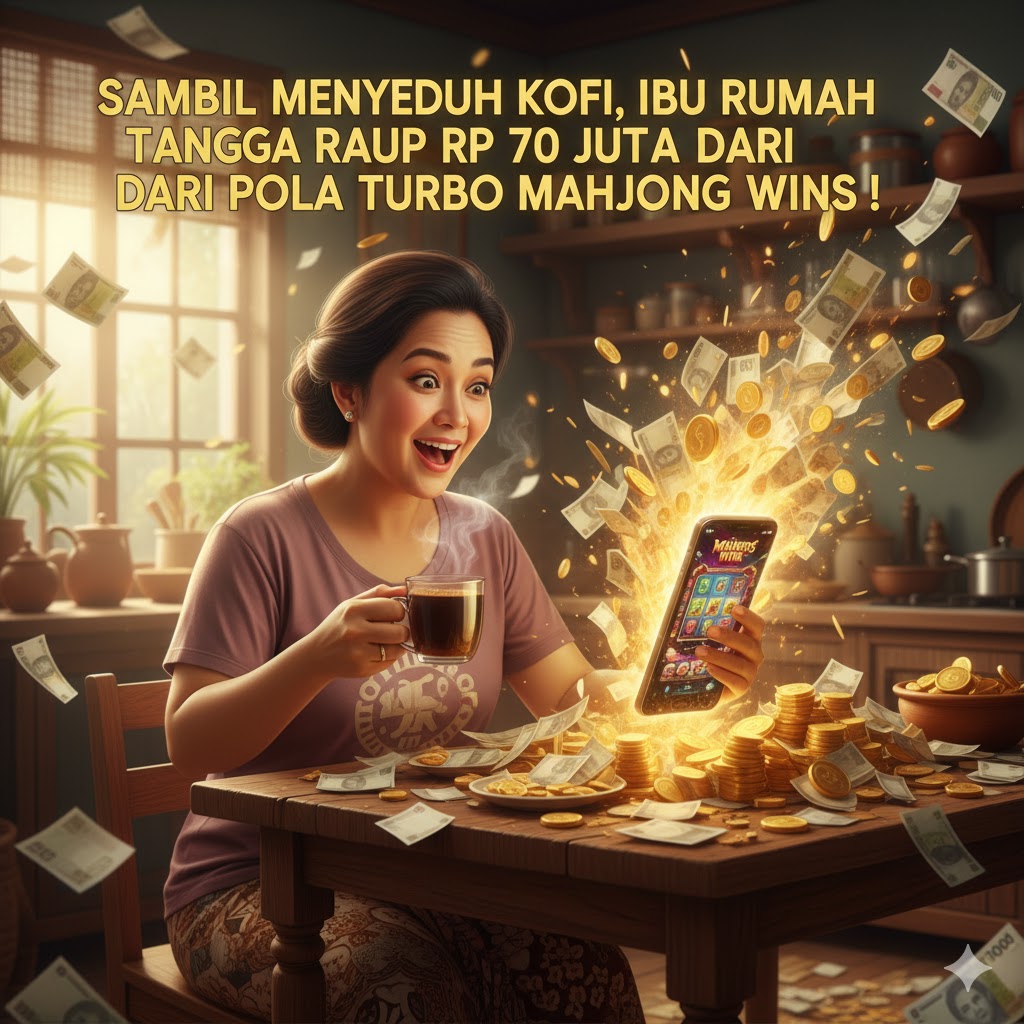 Sambil Menyeduh Kopi di Teras Rumah, Ibu Rumah Tangga Asal Kebumen Raup Rp 70 Juta dari Pola Turbo Mahjong Wins!