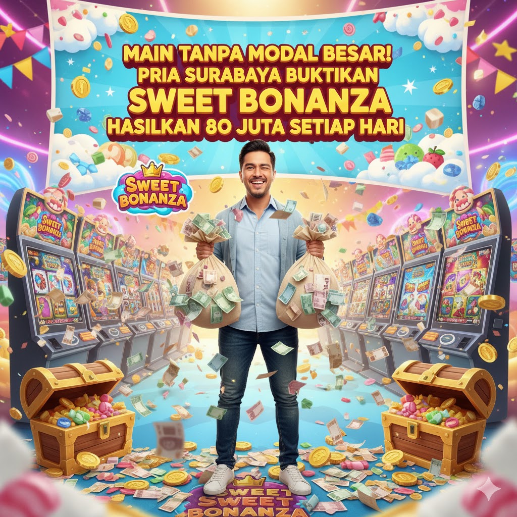 Main di Rumah Tanpa Modal Besar! Pria Surabaya Buktikan Sweet Bonanza Hasilkan Rp 80 Juta Sehari