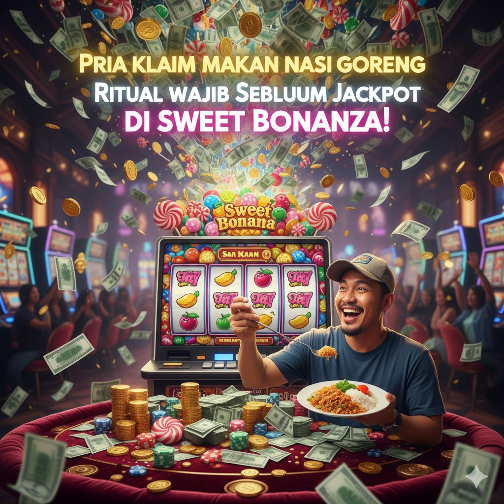 Viral! Pria Ini Klaim Makan Nasi Goreng Adalah Ritual Wajib Sebelum Raih Jackpot Ratusan Juta di Sweet Bonanza!