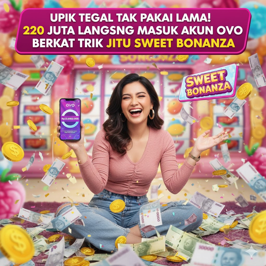 Upik Tegal Tak Pakai Lama! Rp 220 Juta Langsung Nangkring di Akun OVO Berkat Trik Jitu di Sweet Bonanza