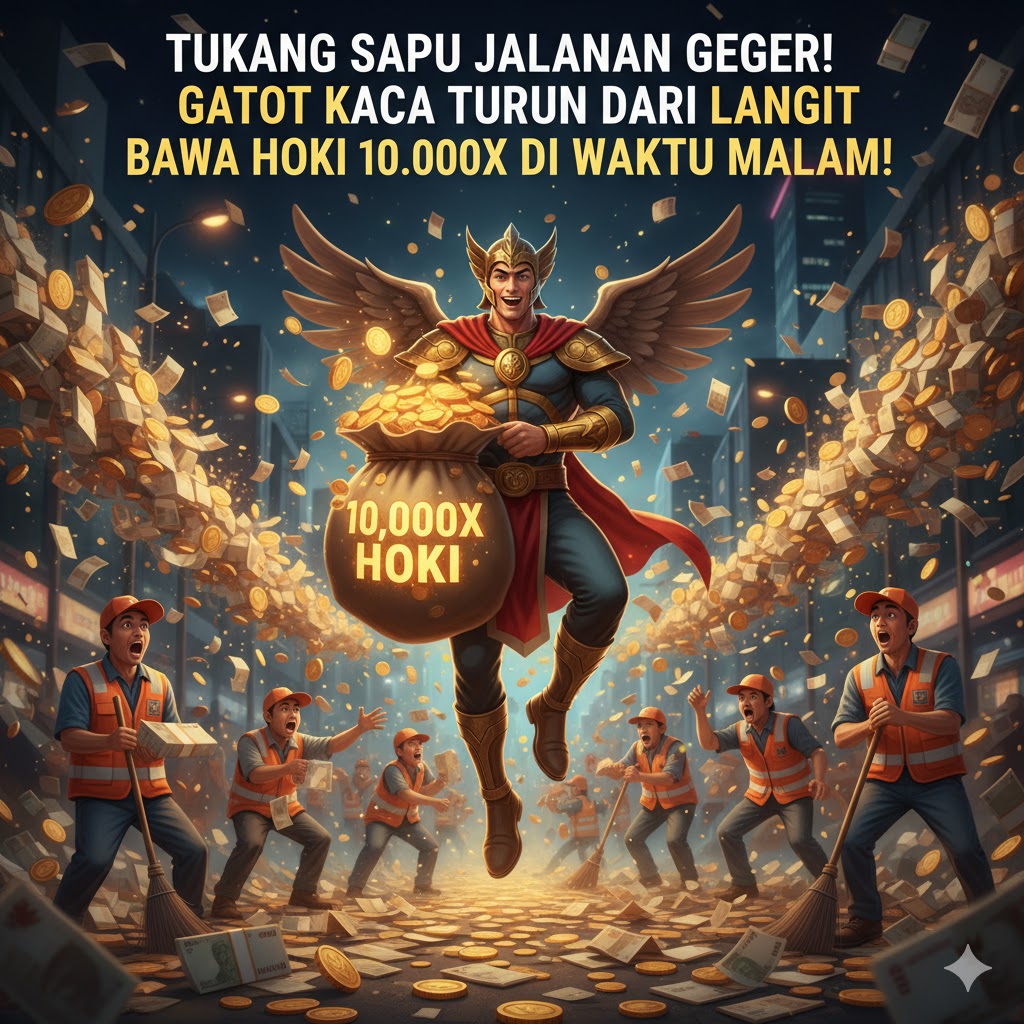 Tukang Sapu Jalanan Geger! Ternyata Gatot Kaca Turun dari Langit, Bawa Hoki 10.000x di Waktu Malam!