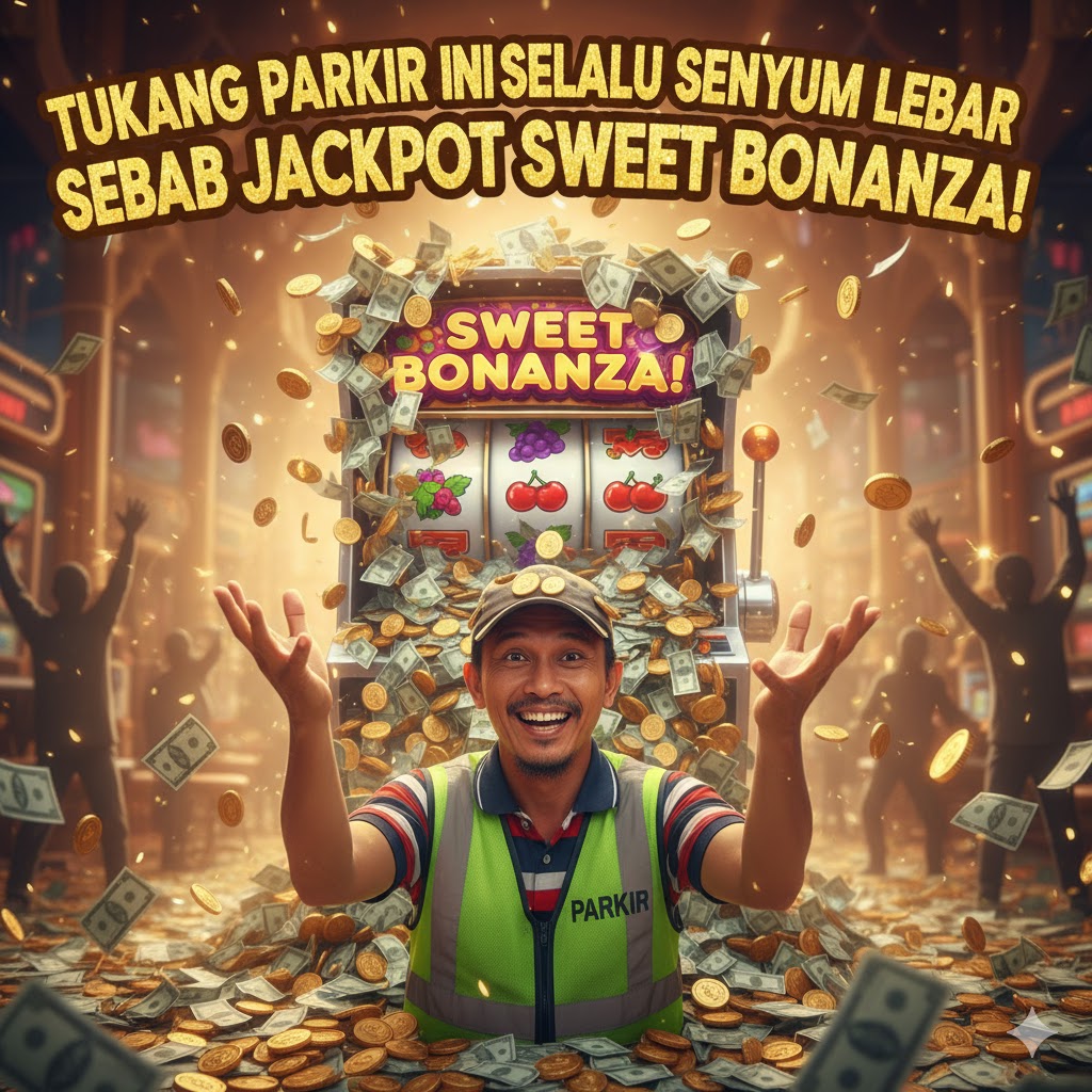 Tukang Parkir Ini Selalu Senyum Lebar Bukan Karena Uang Receh, Tapi Karena Jackpot Sweet Bonanza!