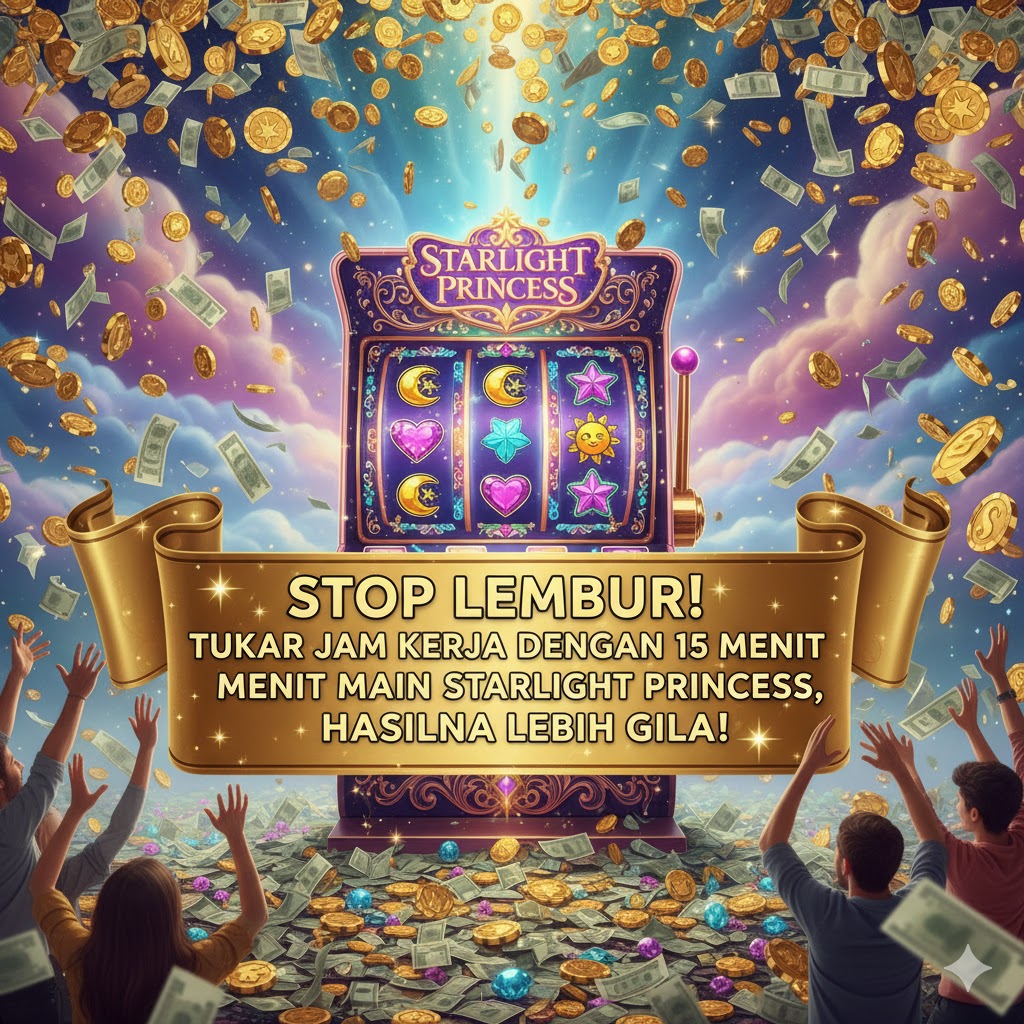 Stop Lembur! Tukar Jam Kerja Tambahan dengan 15 Menit Main Starlight Princess, Hasilnya Jauh Lebih Gila!